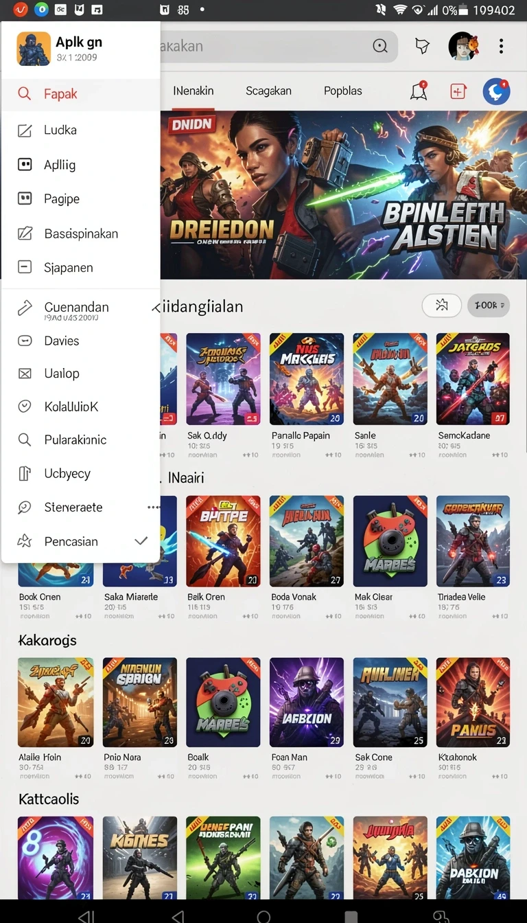 Galeri pratinjau visual 700q build APK resmi terbaru